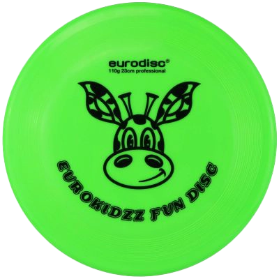 eurodisc® 110g Kidzz Fun Frisbee Giraffe 23cm transparent