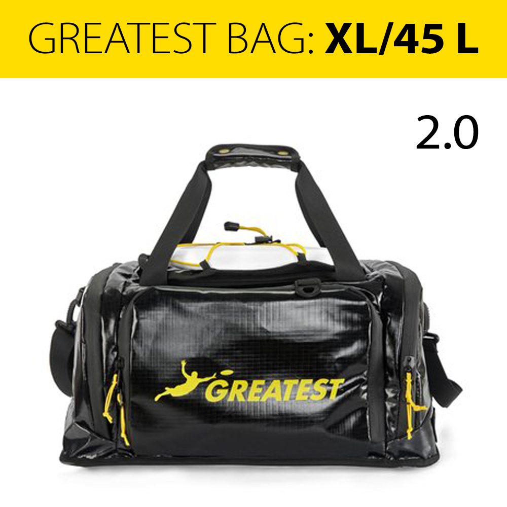 Greatest Bag Ultimate black with Highlights yellow/ SIZE: 45 L