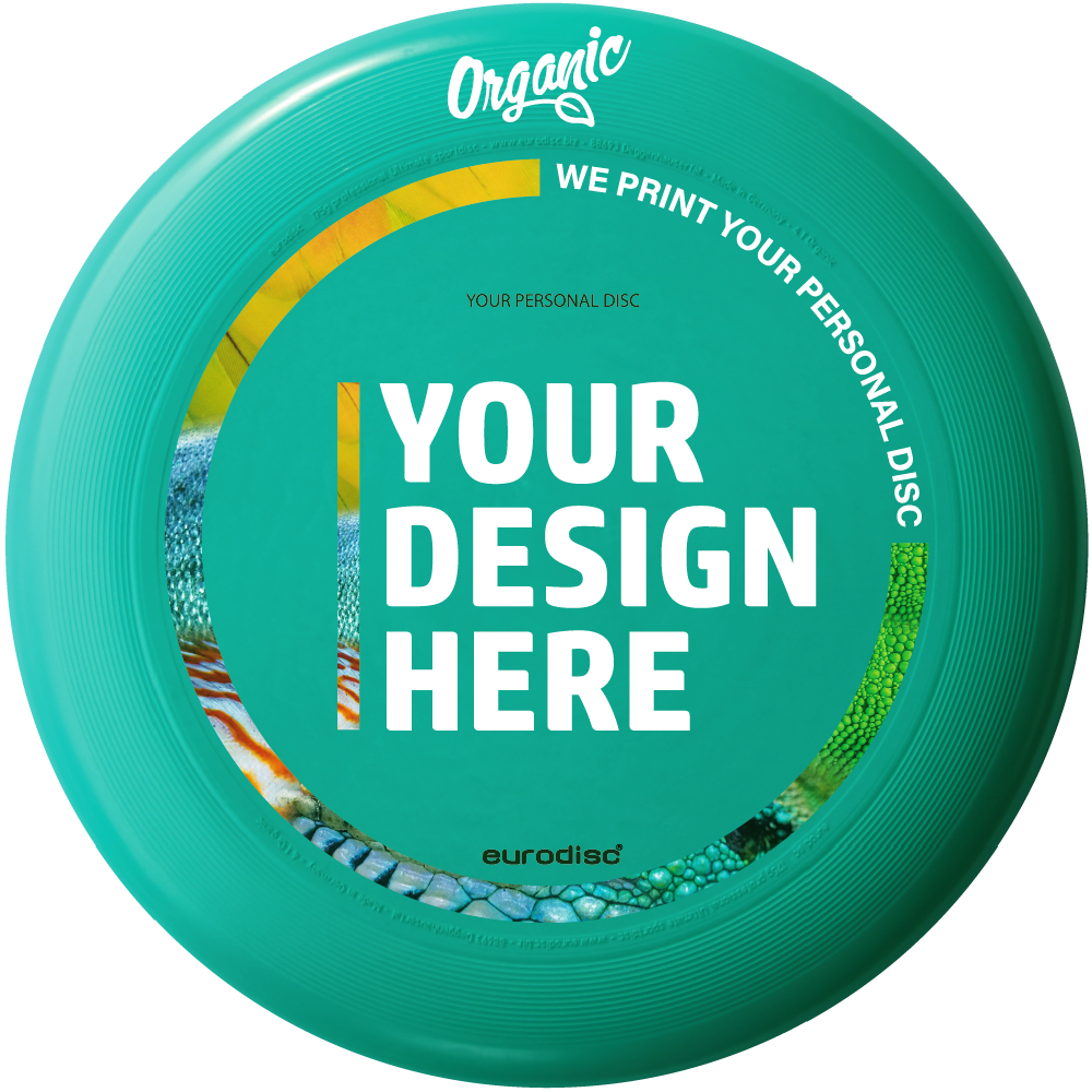 Custom eurodisc® 175g Ultimate Organic Plastic, PETROL