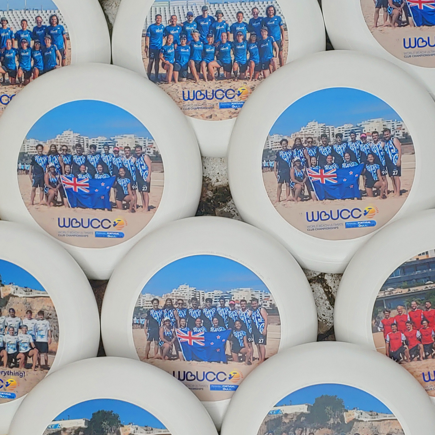 After-Event-Sale: Individual 175gr Ultimate Frisbee with team picture 