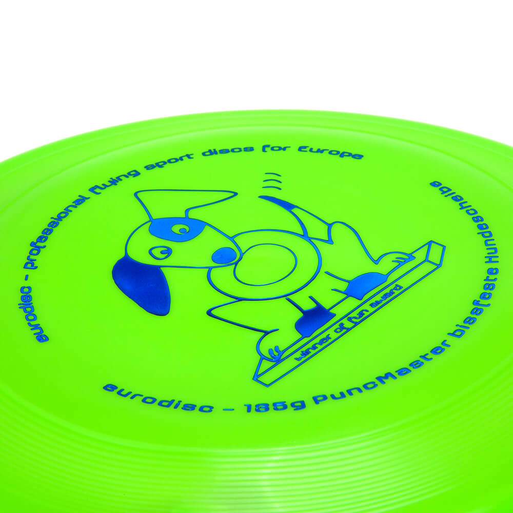 eurodisc® 135g PuncMaster Fun Award Softdisc puncture-resistant Dog Disc green